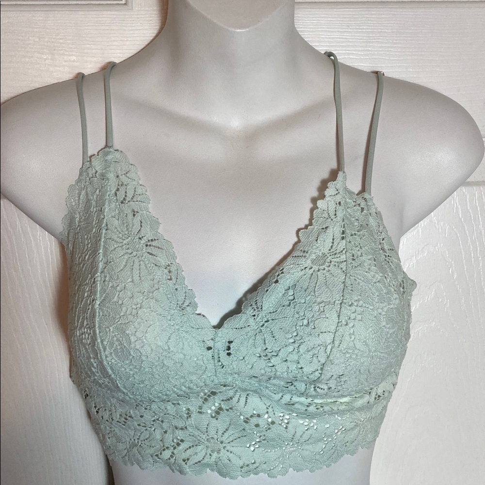 Victoria Secret Lace Bralette in Soft Mint Bra Medium